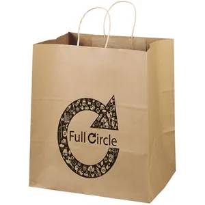 Eco Brute - Kraft-Brown Shopper - Flexo Ink Print