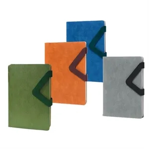 Custom Logo 2025 A5 Color Changing PU Notebook 200 Pages Magnetic Buckle