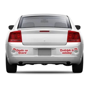 Die-Cut Clear Bumper Stickers (12" x 12"/sqft)