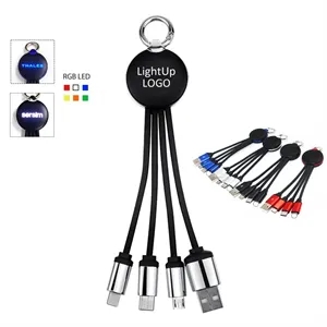 Light Up Logo Multi USB Charging Cable