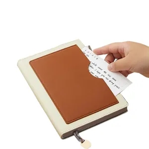 Custom Logo A5 PU Customized Magnetic Buckles Notebook with Pocket