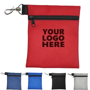 Professional Zipper Golf Tee/Ball Pouch Bag