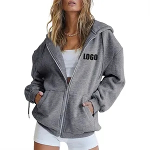 Women's Zip Up Hoodies Fall Oversized Sweatshirts