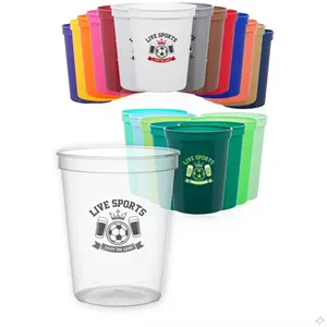 16 oz Reusable Plastic Stadium Cup