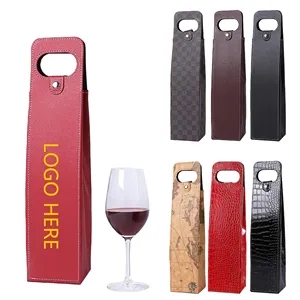 Wine Gift Tote Bag Custom Bottle Carrier Holder