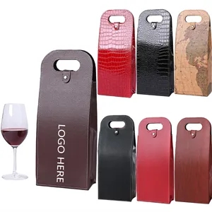 Double Wine Gift Tote Bag Custom Bottle Carrier