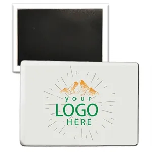 Full Color Rectangle Magnet Button 2" x 3"