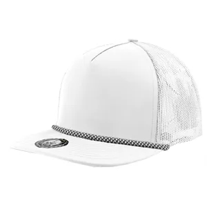 MARINE R+ (Rope brim)  Custom 5 Panel Mesh Hat