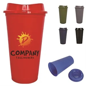 Reusable 16oz. Coffee Cups with Lids Versatile Travel Mug