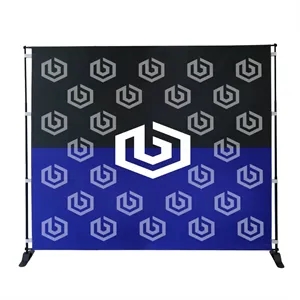 Backdrop Step and Repeat 8' x 8' Banner Frame Kit