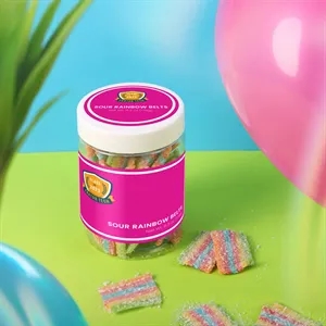 Large Jar Sour Rainbow Belts