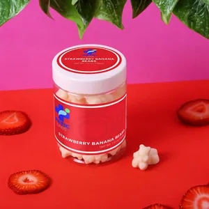 Large Jar Strawberry Banana Bears