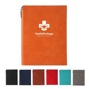 6.3" x 8.3" Soft Cover Journal Notebook with Pen