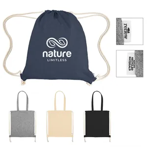 Nicole Recycled Cotton Drawstring Bag