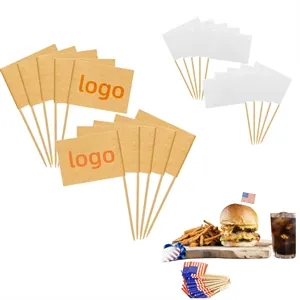 Customizable Decorative Toothpick Flag
