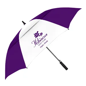Custom Logo The Vented Club Canopy™ Golf Umbrella - Auto-Open, 58" Arc