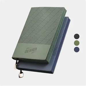 TiTUS® Executive Corduroy PU Lather A5 Notebook with Metal