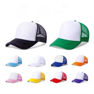 Polyester Foam 5 Panel High Crown Mesh Back Trucker Hat