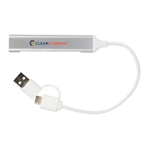 Recycled Aluminum 4-Port USB-A and C Hub