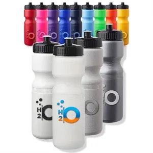 Push Cap Plastic Water Bottles - 28 oz.