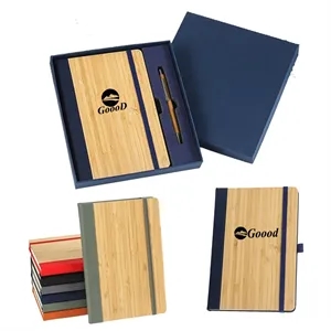Custom Logo A5 PU Journal And Pen Gift Set