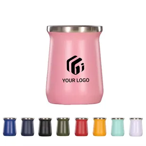 8 oz Reusable Travel Stainless Steel Insulated Coffee Cup