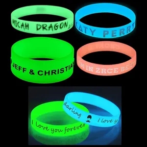 Custom Glow in the Dark Silicone Wristbands