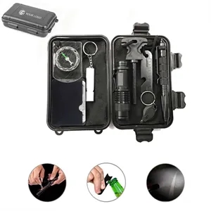 Portable Multi-Tool Safety Light  SOS Survival Goods Set