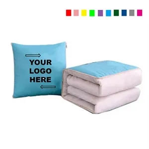 Custom Logo 2-in-1 Custom Cushion Pillow and Blanket Set