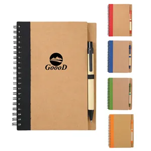 Eco-friendly Spiral Notebook With Pen