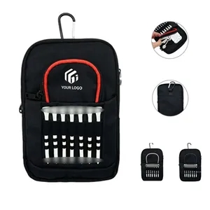 Portable Golf Ball Bag Pouch with Clip Multiple Pockets