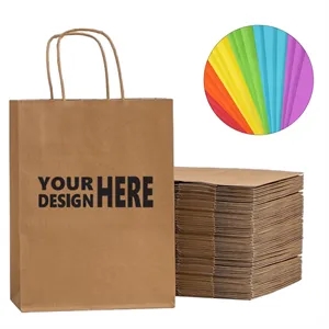 Reusable Large Capacity Shopping Kraft Paper Bag