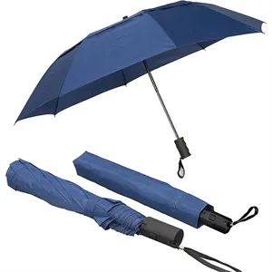 Custom Logo 44" Arc Vented Auto Open Folding Umbrellas