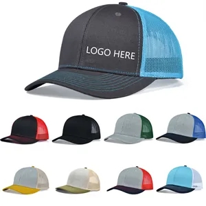 6-Panels Mesh Trucker Hats Custom Baseball Cap