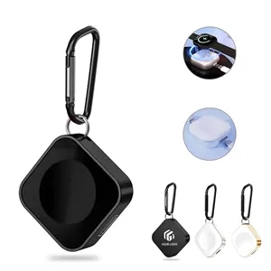 Custom Logo Portable Wireless Watch Charger with 2 Charging Ports