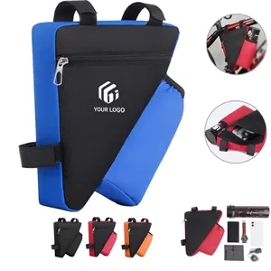 Large capacity Bicycle Triangular Bag with Bottle Pocket