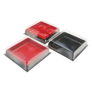 Cake Boxes with Clear Lids and Inner Holder