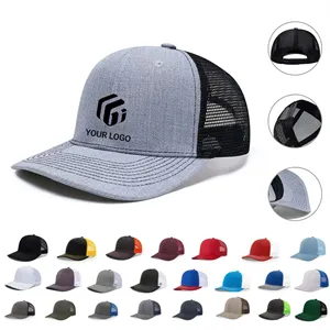 Custom Logo Unisex Breathable Sun-proof Trucker Hat Snapback Mesh Caps