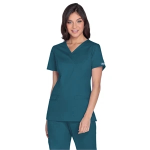 Workwear Premium Core Stretch Mock Wrap Top