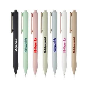 Union Printed - Matte Soft Rubber Coated Ballpoint Pens
