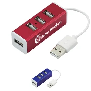 4-Port Aluminum USB Hub