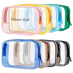 Zippered Clear Makeup Toiletry Bag