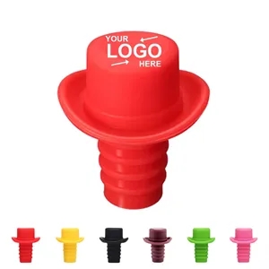 Hat Shape Silicone Wine Bottle Stopper