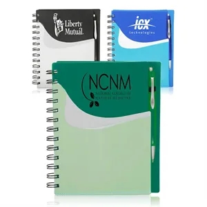 Spiral Notebooks with Front Pocket