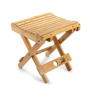 Stylish and Sustainable Bamboo Folding Stool