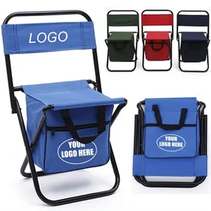 Portable Folding Fishing Chair with Cooler Bag
