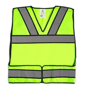 Reflective Safety Vest with Security and No ID (Lime Green)