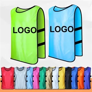 Custom Polyester Scrimmage Vests Sport Pinnies Soccer Bibs