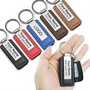 Personalized Leather Keychain