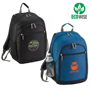 Custom Logo rPET Laptop Backpack Bag, Eco-Friendly (2 Colors)